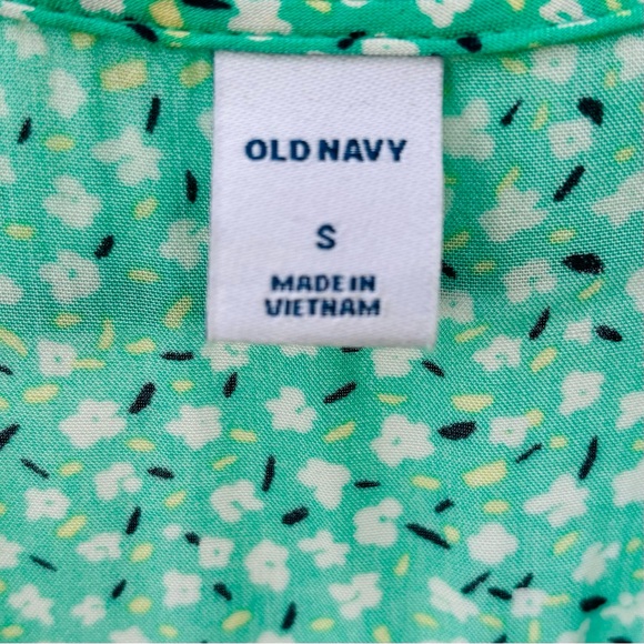 Green Floral Wrap Dress - Picture 4 of 5